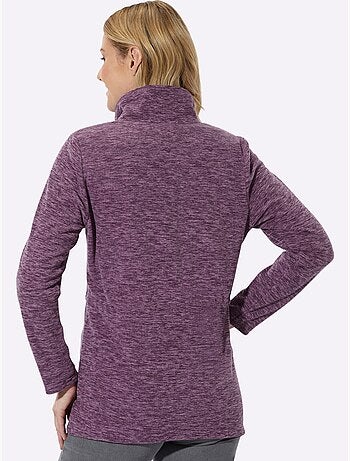 Veste polaire coupe longue affinante - taille standard - moda vilona