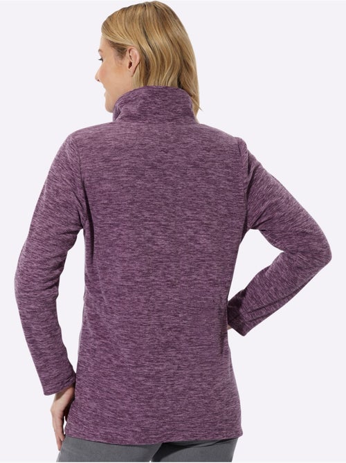 Veste polaire coupe longue affinante - taille standard - moda vilona - Kiabi Veste polaire coupe longue affinante - taille standard - moda vilona - Kiabi