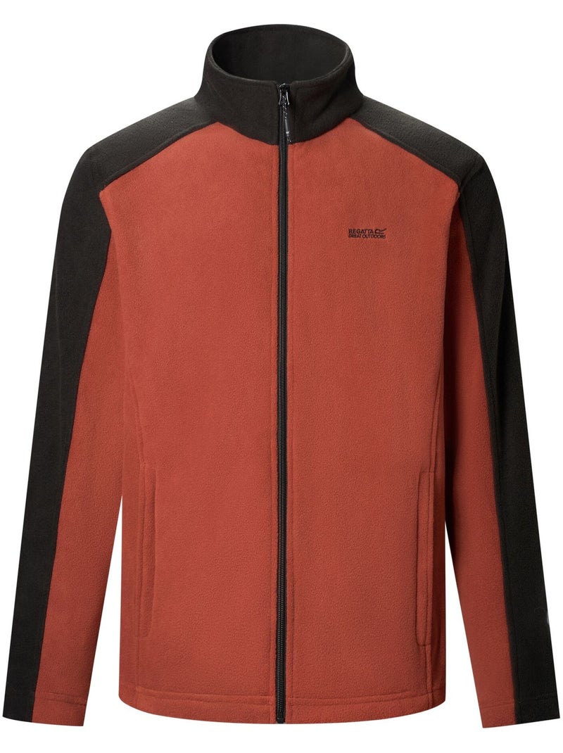 Veste polaire décontractée motif/style bicolore hedman - regatta Rouge bordeaux - Kiabi