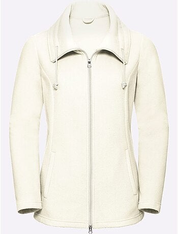 Veste polaire douce à col réglable et poches cousues - taille standard - moda vilona