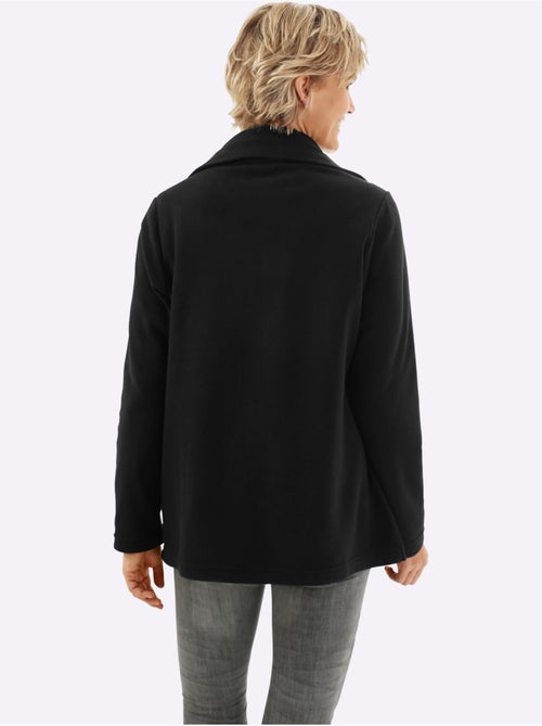 Veste polaire douce à glissière double et col réglable - taille standard - moda vilona - Kiabi