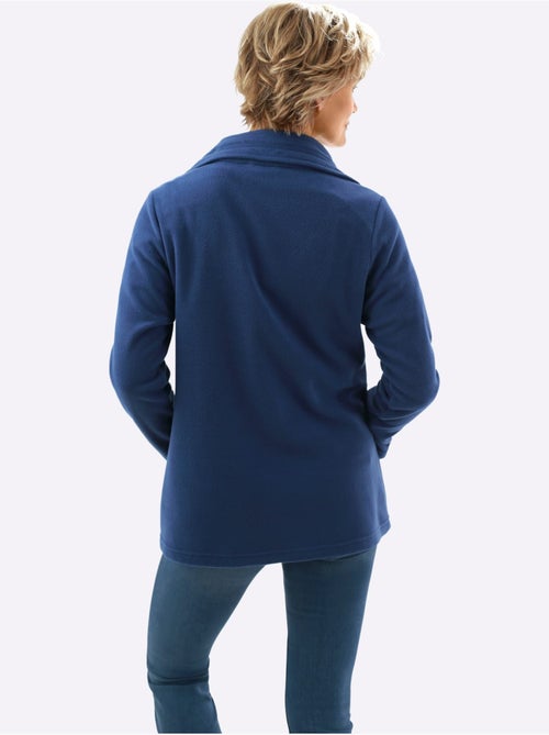 Veste polaire douce avec col réglable et poches zippées - taille standard - moda vilona - Kiabi Veste polaire douce avec col réglable et poches zippées - taille standard - moda vilona - Kiabi