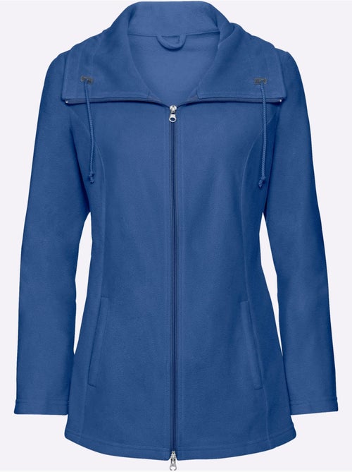 Veste polaire douce avec col réglable et poches zippées - taille standard - moda vilona - Kiabi Veste polaire douce avec col réglable et poches zippées - taille standard - moda vilona - Kiabi