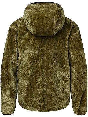 Veste polaire duveteuse à capuche motif/style détail contrasté powder - dare 2b