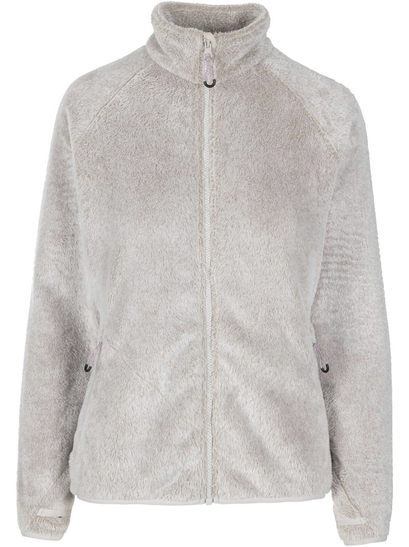 Veste polaire duveteuse à col montant telltale - trespass Beige clair - Kiabi