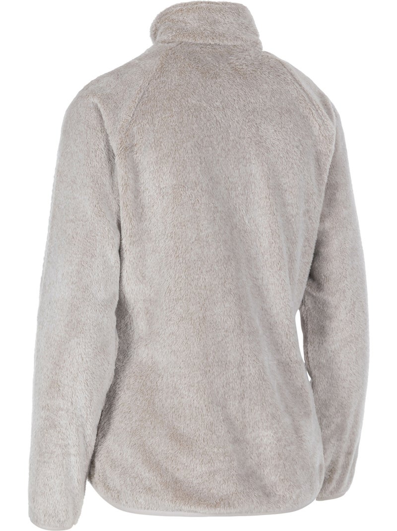 Veste polaire duveteuse à col montant telltale - trespass Beige clair - Kiabi