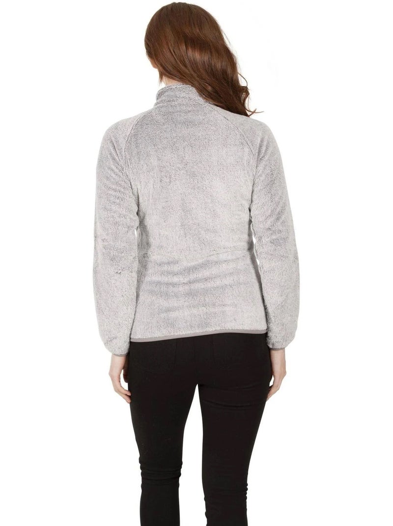 Veste polaire duveteuse à col montant telltale - trespass Beige clair - Kiabi