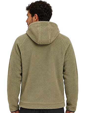 Veste polaire en sherpa à capuche udaforaf – kaporal
