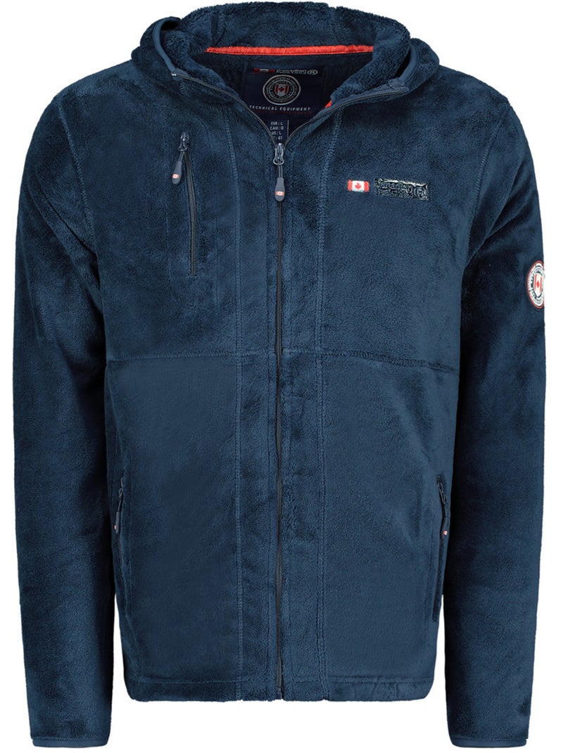 Veste polaire épaisse à capuche uploadeak – canadian peak Bleu marine - Kiabi