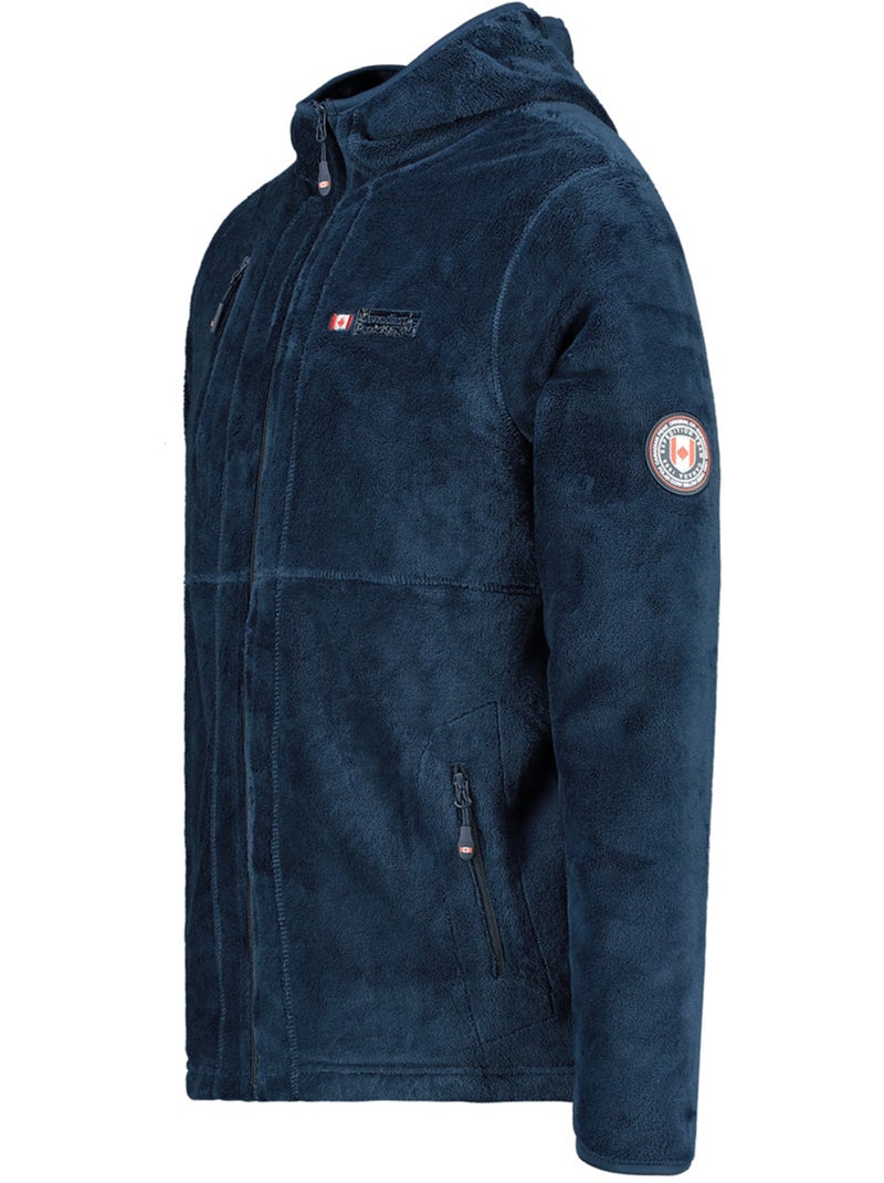 Veste polaire épaisse à capuche uploadeak – canadian peak Bleu marine - Kiabi