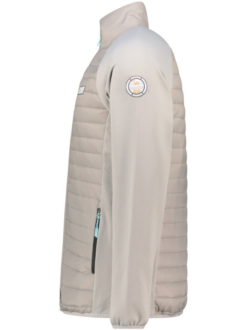 Veste polaire épaisse bi-matière touroeak – canadian peak Gris clair - Kiabi