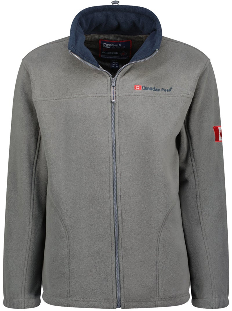 Veste polaire épaisse zippée ultona – canadian peak Gris foncé - Kiabi