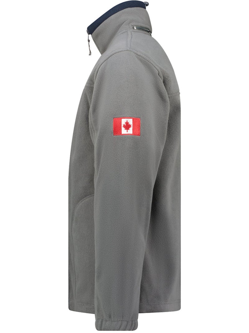 Veste polaire épaisse zippée ultona – canadian peak Gris foncé - Kiabi
