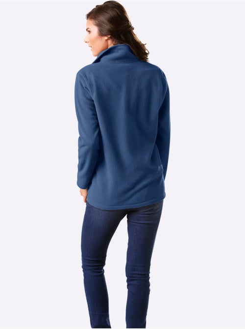 Veste polaire féminine à col à revers avec deux poches - Taille standard - Moda Vilona - Kiabi