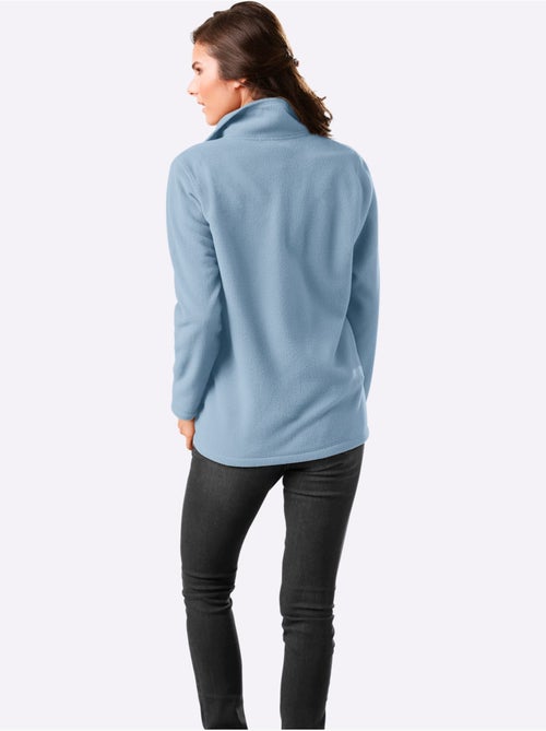 Veste polaire féminine à col à revers avec poches et glissière - Taille standard - Moda Vilona - Kiabi Veste polaire féminine à col à revers avec poches et glissière - Taille standard - Moda Vilona - Kiabi