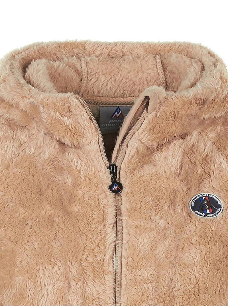Veste polaire fille FALANZO - PEAK MOUNTAIN Beige - Kiabi