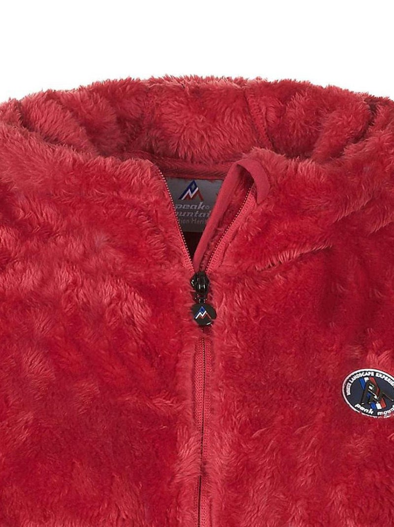 Veste polaire fille FALANZO - PEAK MOUNTAIN Rouge - Kiabi