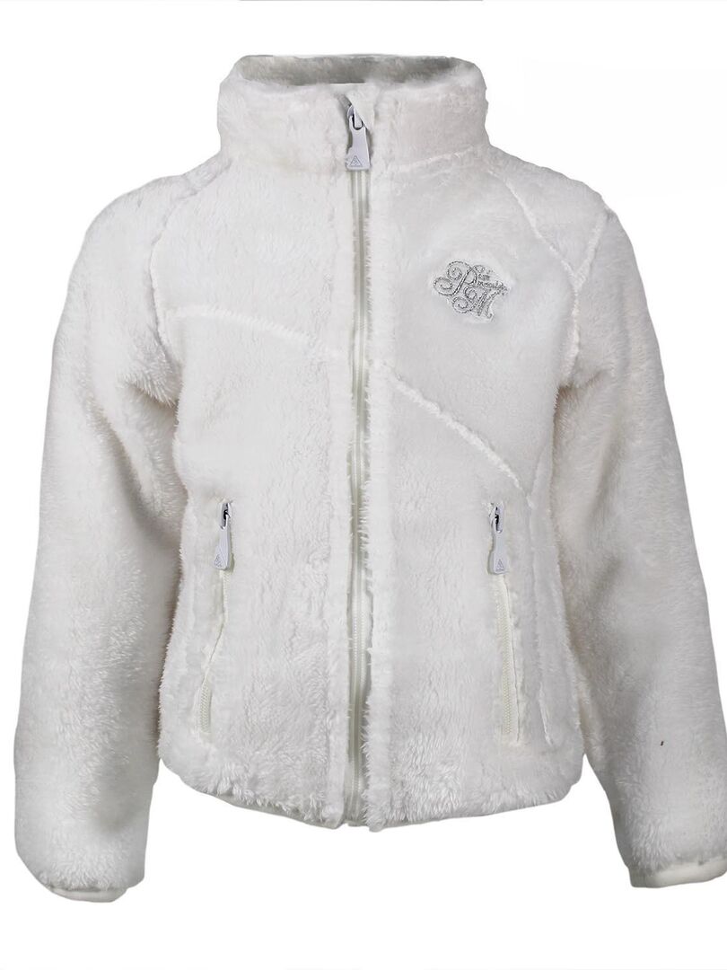 Gilet Polaire Femme Sherpa Blanche