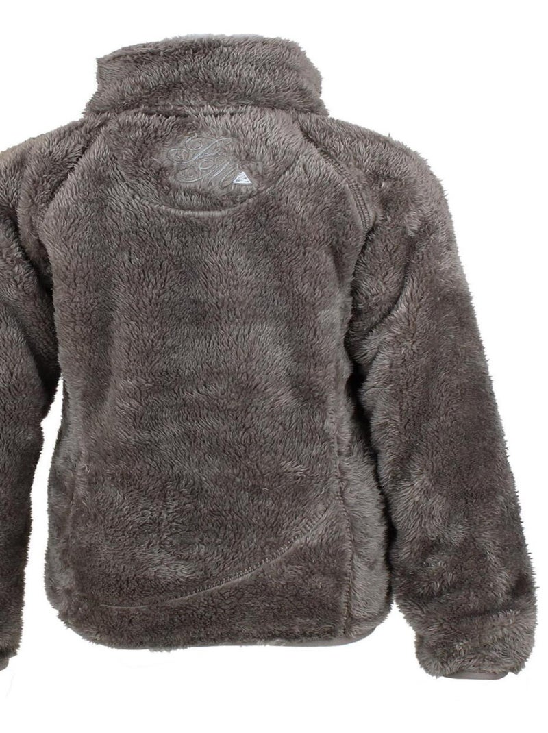 Veste polaire fille FARIANE - PEAK MOUNTAIN Gris taupe - Kiabi