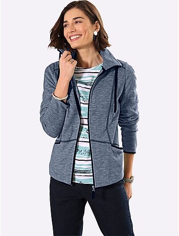 Veste polaire fils chinés - taille standard - moda vilona