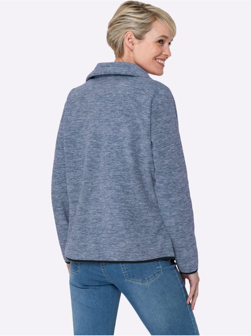 Veste polaire fils chinés - taille standard - moda vilona - Kiabi