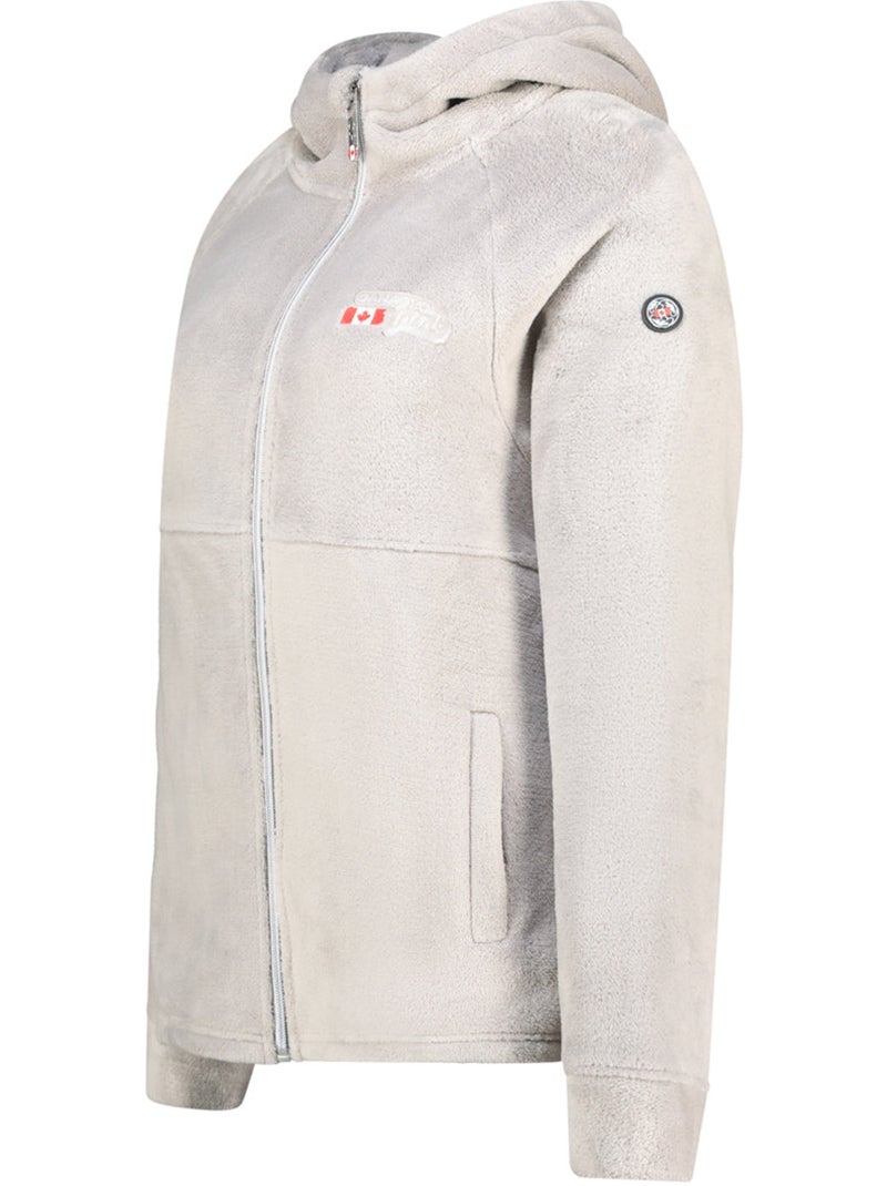 Veste polaire fine à capuche ulotteak – canadian peak Gris clair - Kiabi