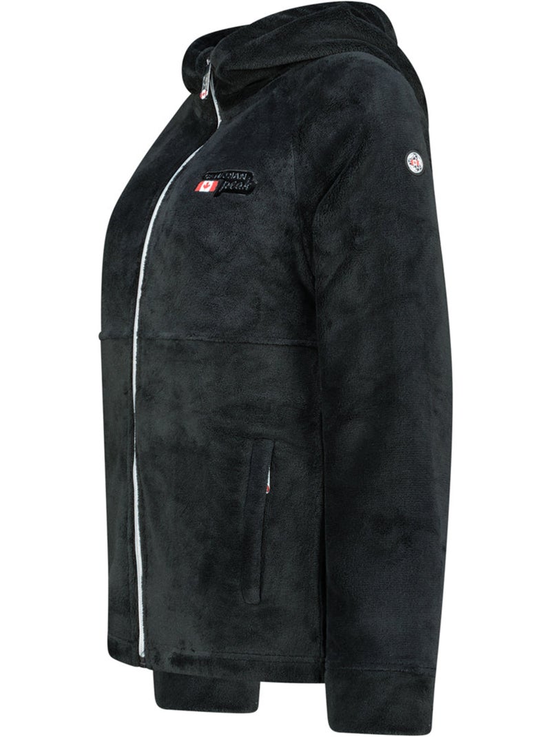 Veste polaire fine à capuche ulotteak – canadian peak Noir - Kiabi