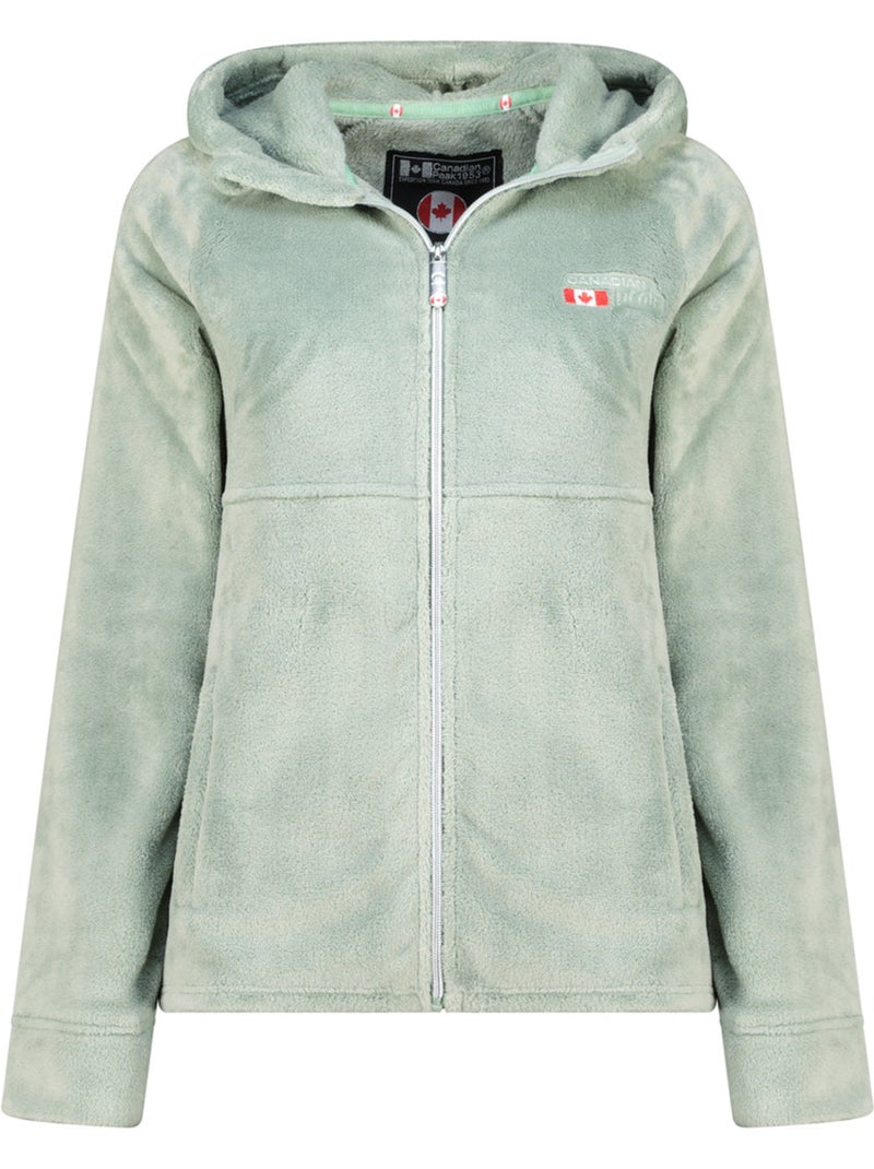 Veste polaire fine à capuche ulotteak – canadian peak Vert pastel - Kiabi