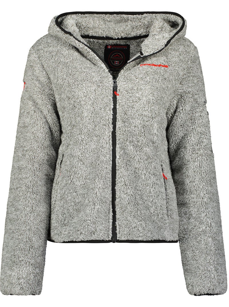 Veste polaire fine col montant ulebeak – canadian peak Gris clair - Kiabi