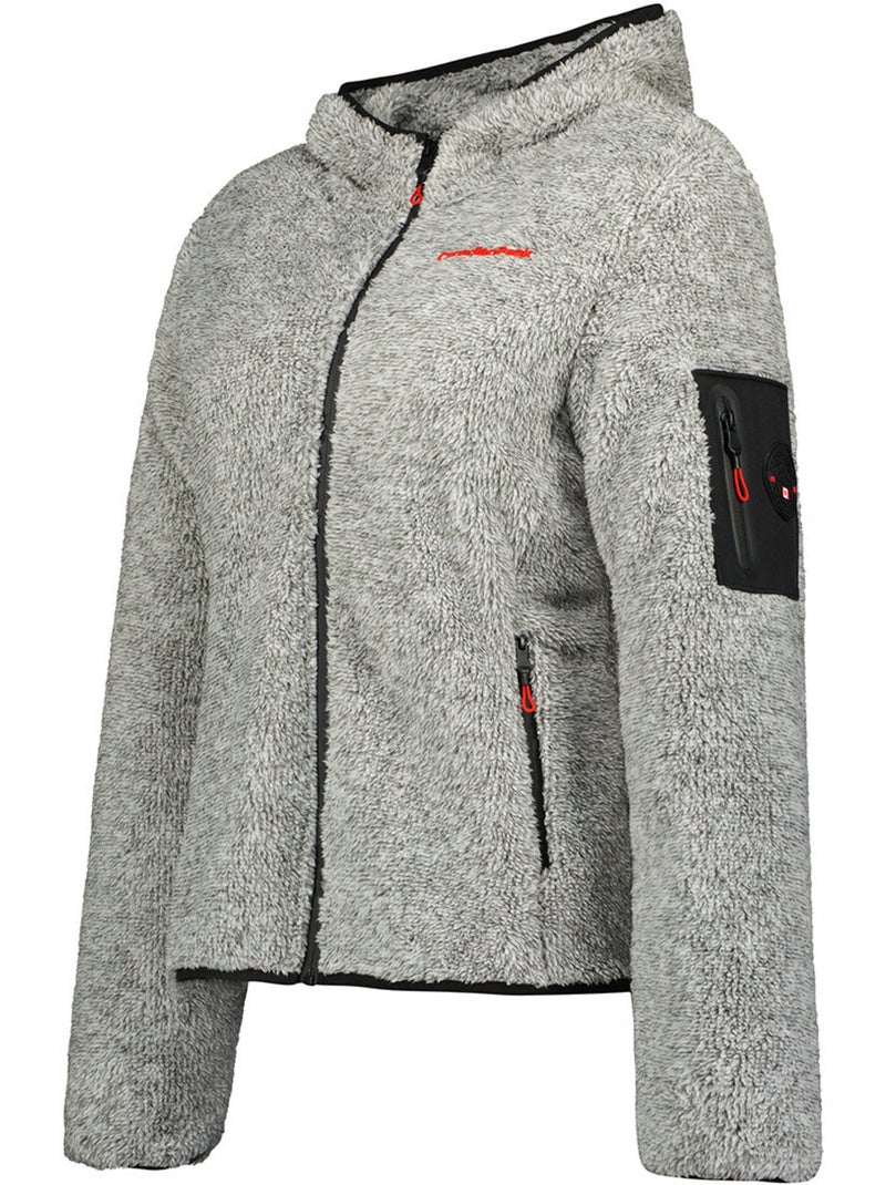 Veste polaire fine col montant ulebeak – canadian peak Gris clair - Kiabi