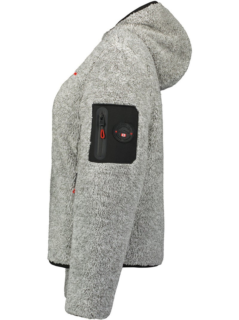 Veste polaire fine col montant ulebeak – canadian peak Gris clair - Kiabi