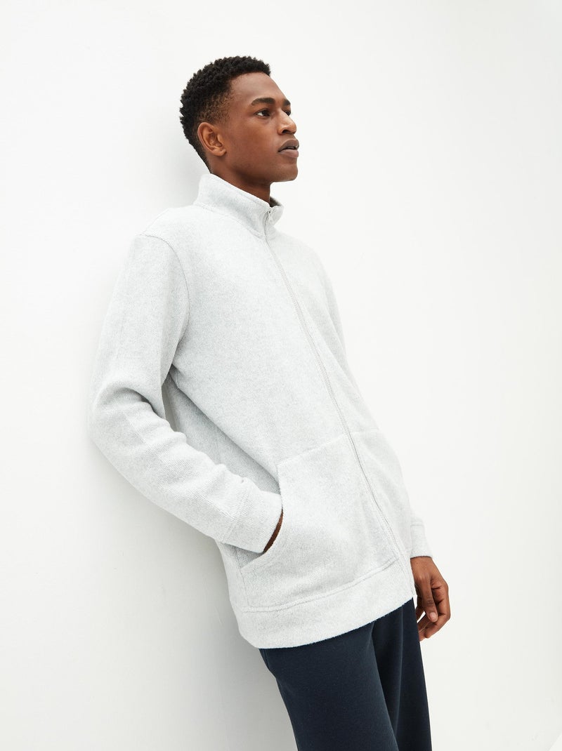 Veste polaire Gris - Kiabi