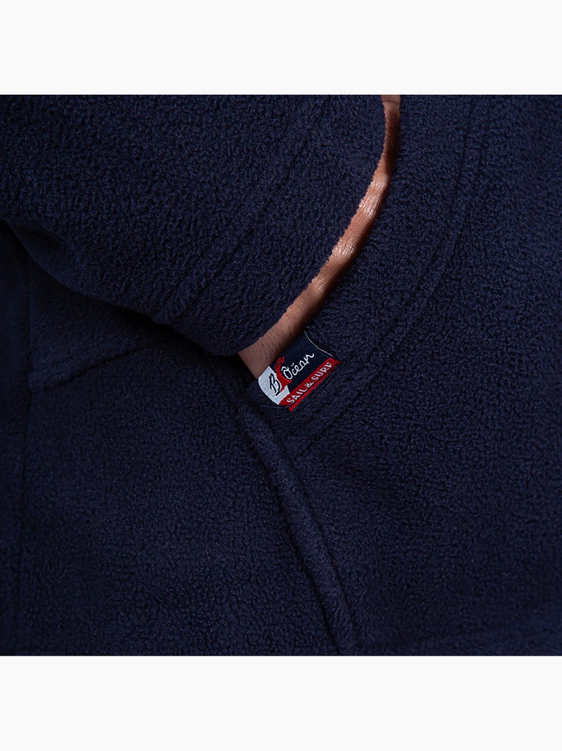 Veste polaire Homme ou Femme 'Breizh Océan', Entièrement Zippée Bleu marine - Kiabi