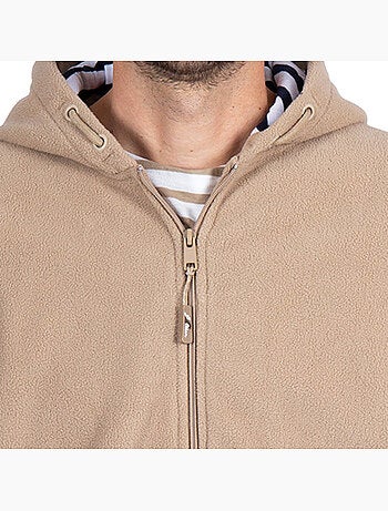 Veste polaire Homme ou Femme 'Breizh Océan', Entièrement Zippée