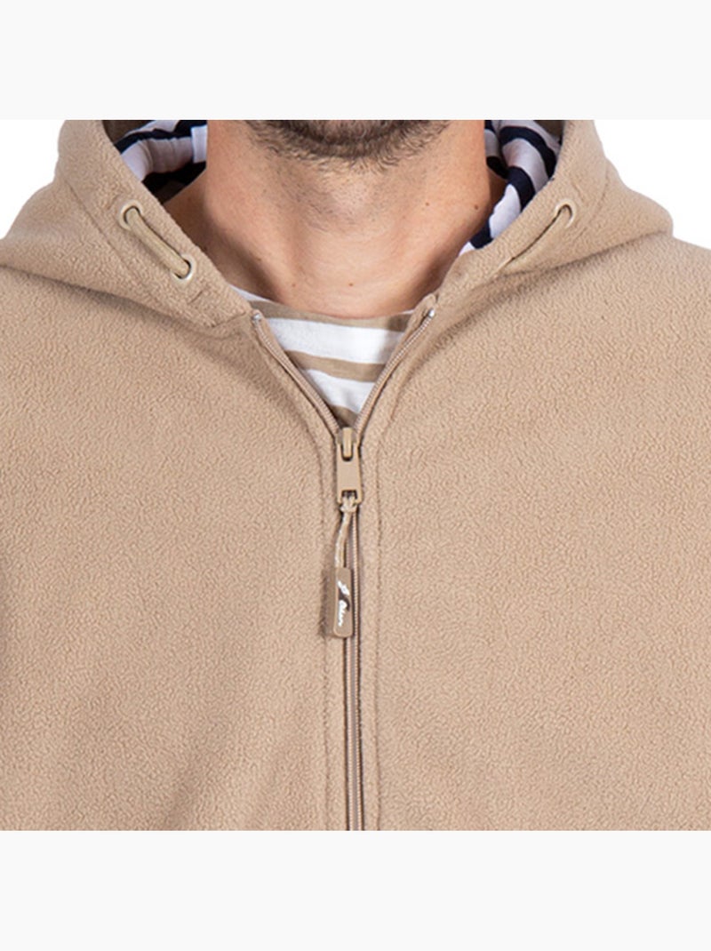 Veste polaire Homme ou Femme 'Breizh Océan', Entièrement Zippée Sable - Kiabi