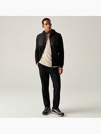Veste polaire hybride à capuche motif/style bicolore frankie - regatta