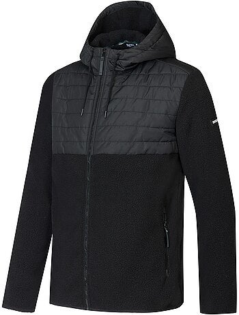 Veste polaire hybride à capuche motif/style bicolore frankie - regatta