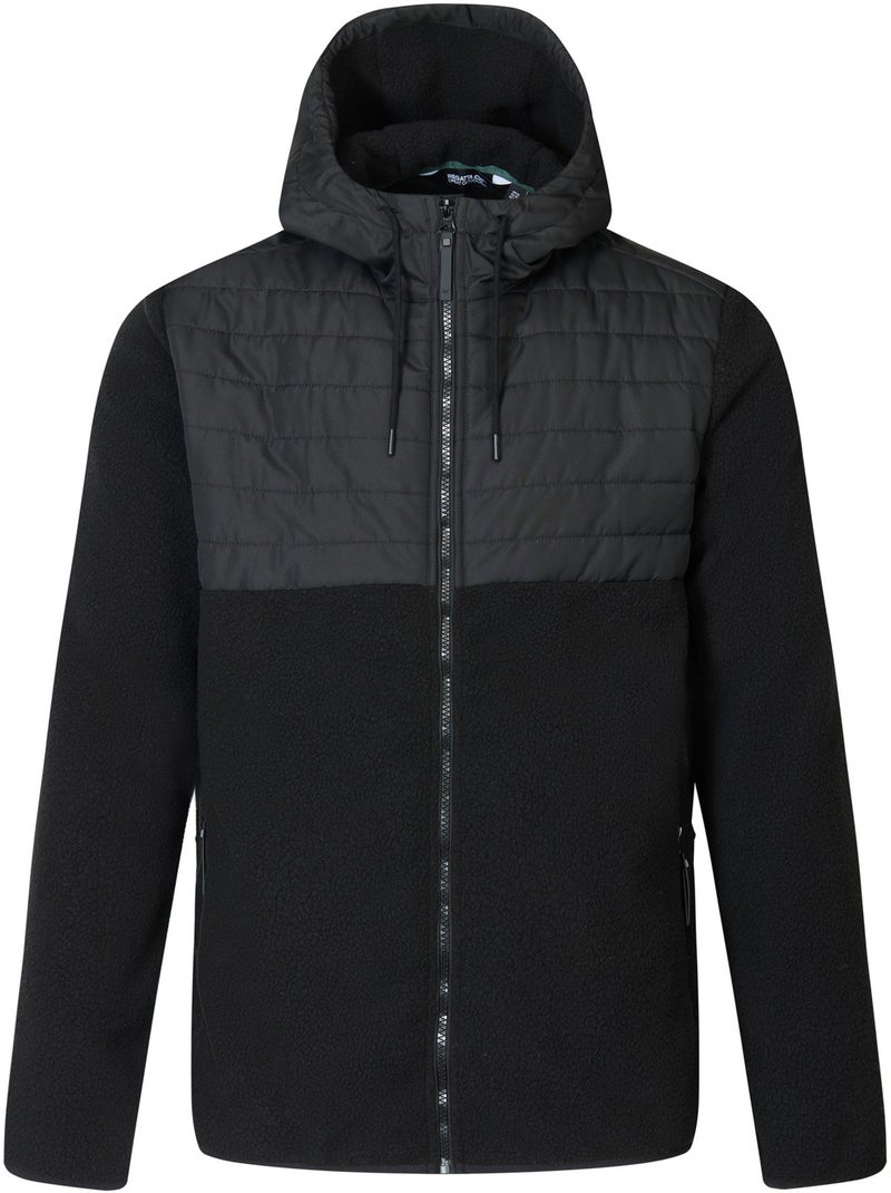 Veste polaire hybride à capuche motif/style bicolore frankie - regatta Noir - Kiabi