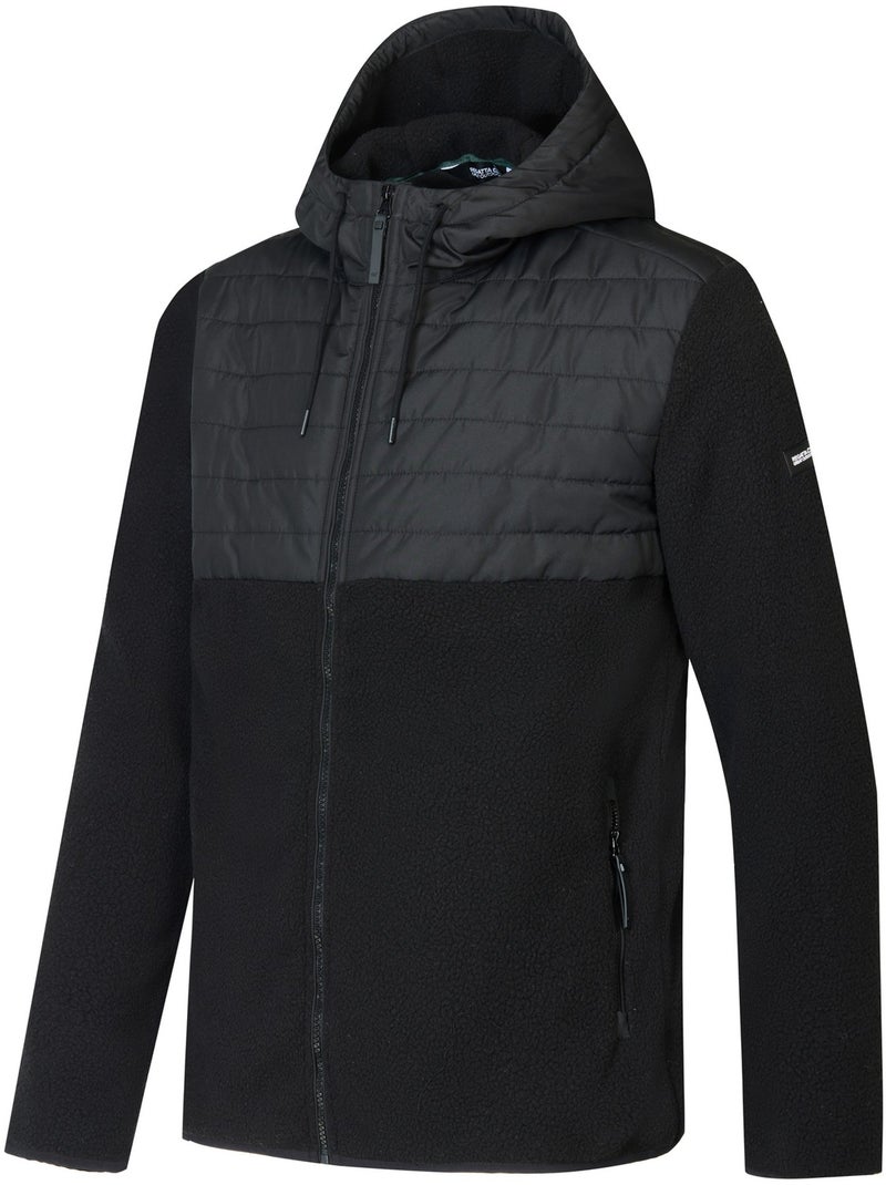 Veste polaire hybride à capuche motif/style bicolore frankie - regatta Noir - Kiabi