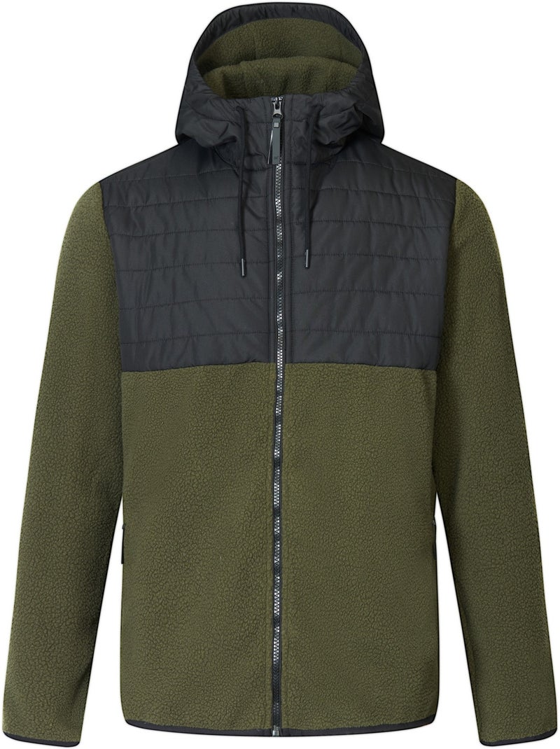 Veste polaire hybride à capuche motif/style bicolore frankie - regatta Noir Kaki - Kiabi