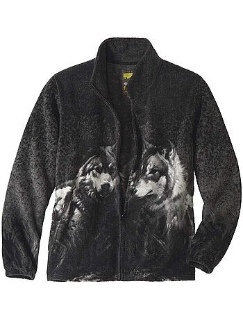 Veste Polaire Imprimé Loups - ATLAS FOR MEN