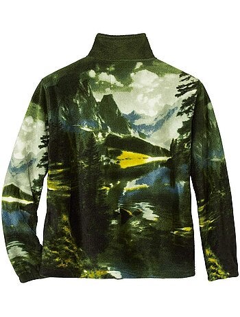Veste polaire imprimée rocheuses - atlas for men
