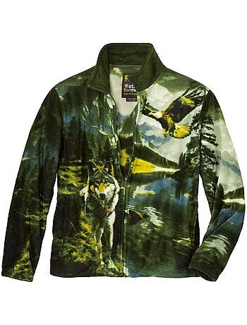 Veste Polaire Imprimée Rocheuses - ATLAS FOR MEN