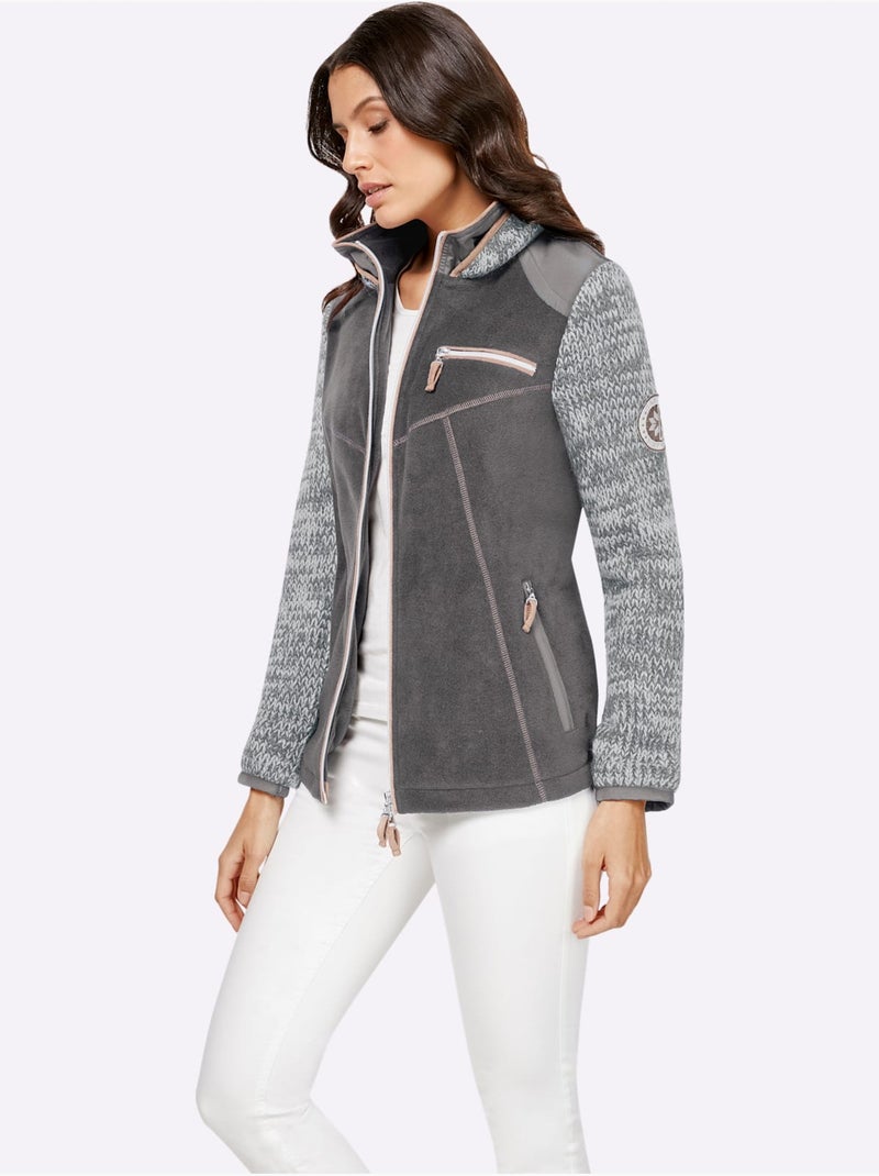 Veste Polaire Incontournable Pour La Mi-saison - Taille Standard - Witt Gris chiné - Kiabi