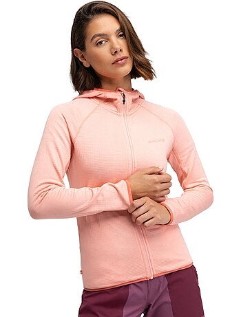 Veste polaire légère à capuche randonnée femme randonnée femme ember