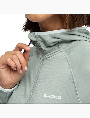 Veste polaire légère à capuche randonnée femme randonnée femme ember