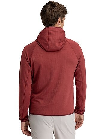 Veste polaire légère à capuche randonnée homme randonnée homme stride maroo
