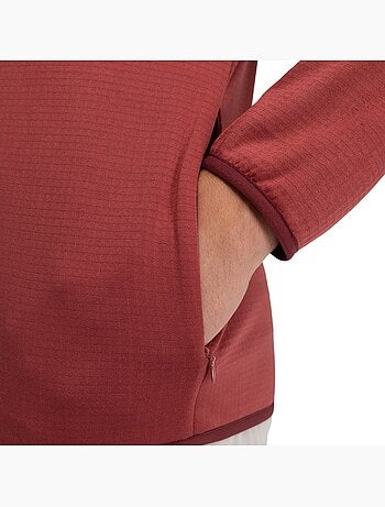 Veste polaire légère à capuche randonnée homme randonnée homme stride maroo