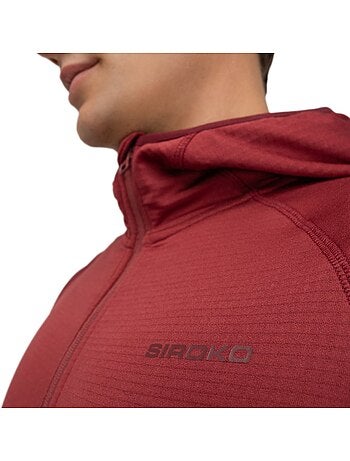 Veste polaire légère à capuche randonnée homme randonnée homme stride maroo