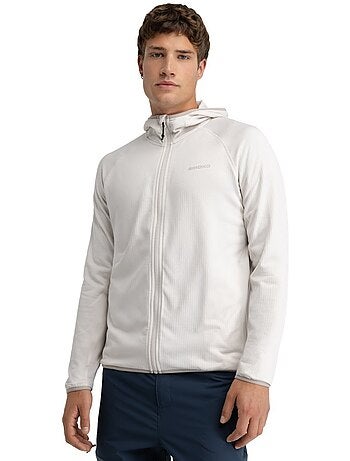 Veste polaire légère à capuche randonnée homme randonnée homme stride stone